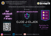 Code O Clock Hackathon Poster